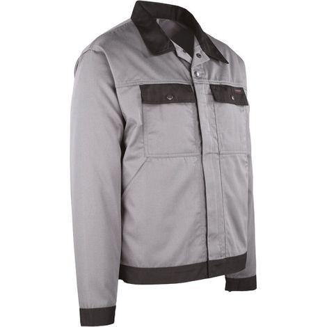 Chaqueta de trabajo SAFETOP clásica bicolor Nendos XL Gris / Negro