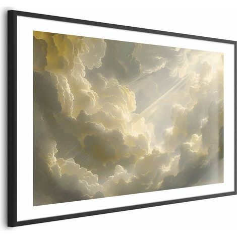 Poster – Ein atemberaubendes Farbenspiel vor dem Hintergrund von Wolken