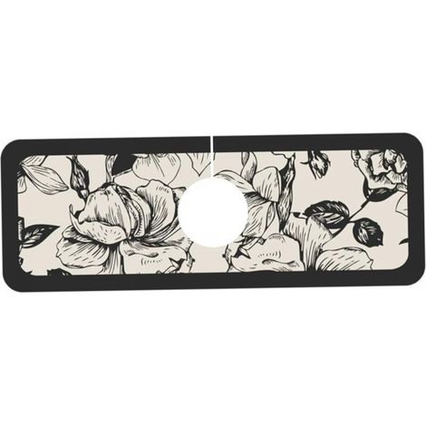 Tapis de protection anti-éclaboussures pour évier de cuisine (38 x 12,7 cm) - Absorbant la boue de diatomée - Robinet de vidange (1/5)