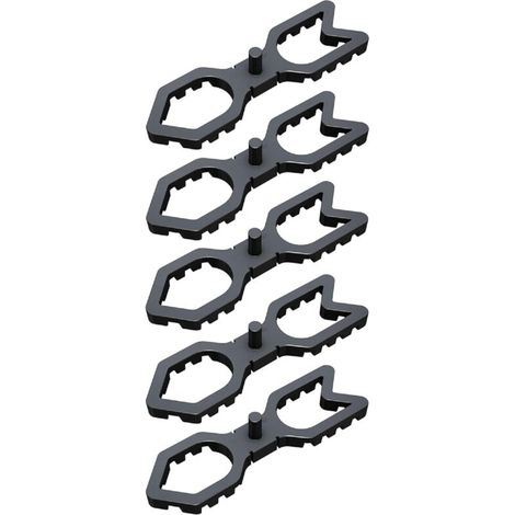 5x Ecarteur pièce d'écartement 88 x 25 x 20 mm pour fixation visible de lames de terrasse Entretoise Aspect uniforme Ventilation Protection (1/3)