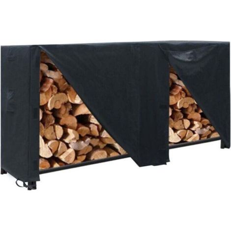 Housse Pour Bois De Chauffage - 96 x 24 x 42 Pouces - Tissu Oxford 210D Etanche - Pour Cheminee Exterieure - 1 Piece (1/4)