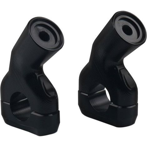 Rehausse de guidon noire pour motos Bonneville T100 T120 Bobber 2016-2019.