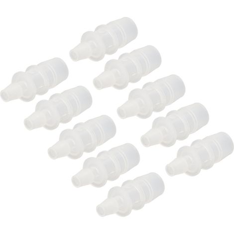 10 Adaptateurs Réducteurs en Polypropylène pour Pompe à Air d'Aquarium, Raccords pour Tuyaux en Silicone 7.9-15.8 mm
