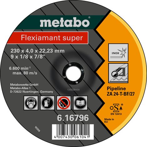 Metabo Flexiamant super 180x4,0x22,2 Pipeline, 616795000