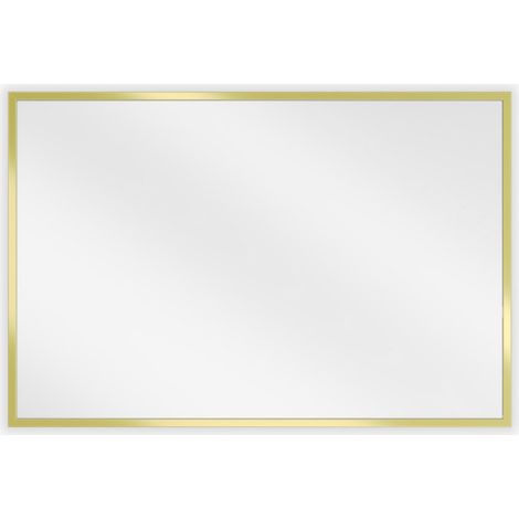 Mexen Loft specchio da bagno rettangolare 60 x 40 cm, cornice dorata - 9852-060-040-000-50 (1/5)