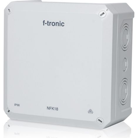 Boîte de dérivation F-TRONIC FR Neptun Compact, 180x180x93 mm, gris