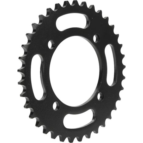 Piñón trasero de 76 mm y 37 dientes, fabricado en acero de alto contenido en carbono, para motos de cross de 50 a 190 cc. (1/5)