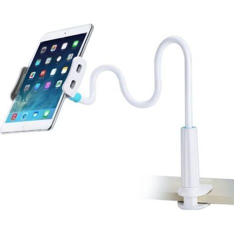 Support pour téléphone portable et tablette,universelle Rotation 360° Long Bras Flexible et Réglable Gooseneck Support 4-10,6 inch (1/4)