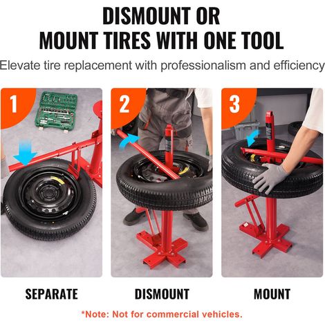 Démonte pneu manuel portable déjaugeur pour voiture SUV moto 8-16 pouces acier Q235B (1/5)