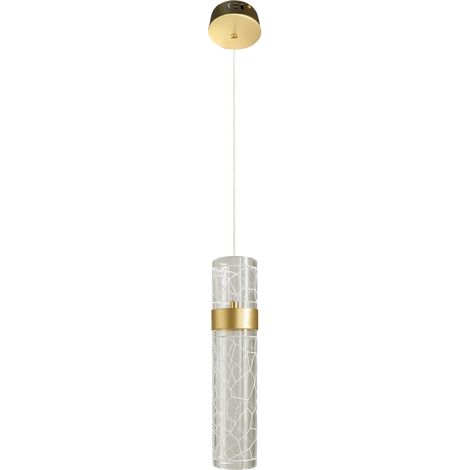 Suspension design dorée tube verre LED 8W Lagos Milagro (1/5)