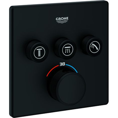 Grohe Fertigset Grohtherm Smartcontrol UP-THM, 3 Absperrventil, eck., phantom bla (1/3)
