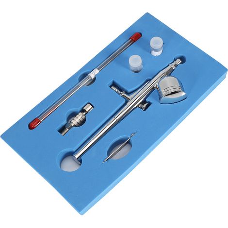 Kit de Pistolet à Peinture Double Action Gravity Feed pour Décoration de Gâteaux et Art des Ongles (470T) (1/5)