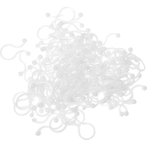 Kabelbinder mit Drehverschluss, weiße Nylon-Rundenden, 100er-Packung (1/5)