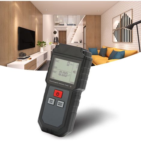 Détecteur de Rayonnement Électromagnétique 1V/M‑1999V/M avec Alarme Sonore et Lumineuse, Testeur EMF pour Électroménagers