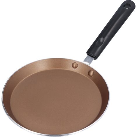 Poêle à crêpes à fond plat de 15 cm (6 pouces) en pierre médicale antiadhésive pour cuisine et plaque à induction (1/5)