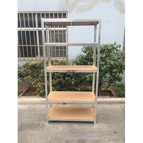Étagère de Garage 180 x 90 x 40cm, étagère Robuste en Panneau MDF, étagère pour Rangement, 5 étages (Poids de Charge de 175 kg par étagère) pour Atelier, abri, Bureau, Maison, Garage. (1/5)