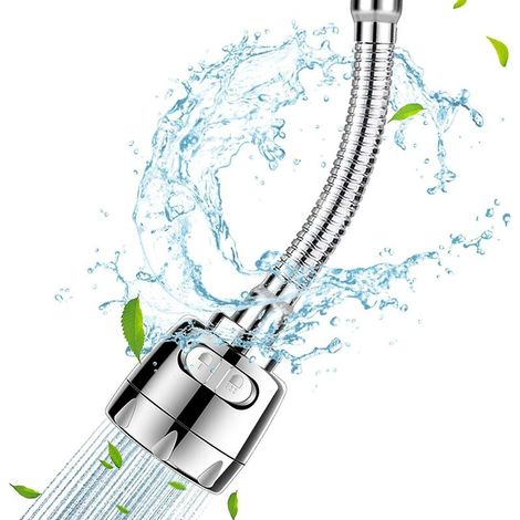 Movable Kitchen Faucet Aerator 360 Degree Swivel Sink Faucet Attachment Sprayer Head Water Saver (1/4)