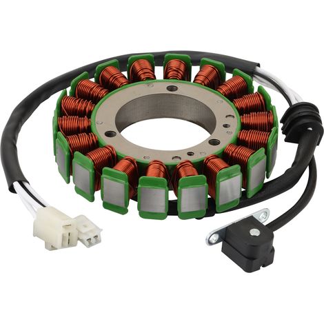 Stator coil, compatible with Yamaha FJR1300/FJR1300A motorcycles. Original part number: 5JW-81410. Fits models from 2001–2005.--DTEKGAZ