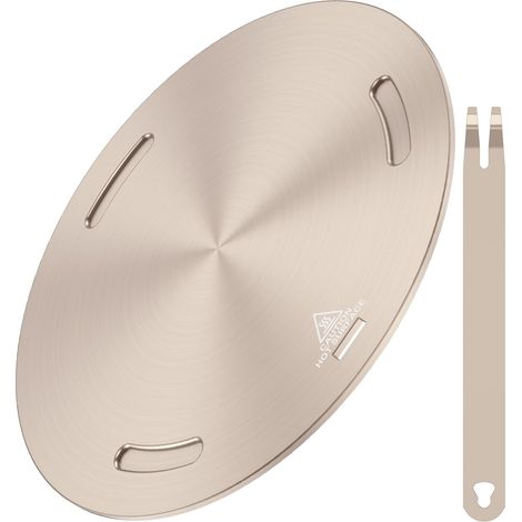 Disque Adaptateur Induction - 1 Pièce - Acier Inoxydable - Distribution Chaleur Uniforme - Pour Casseroles Non Compatibles - 24cm (1/5)
