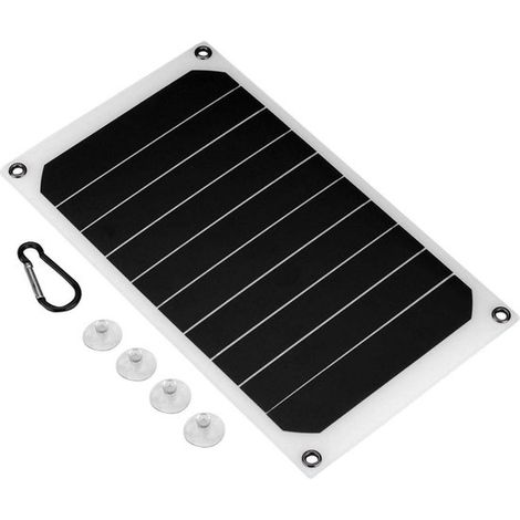 Watt Solarpanel-Akkuladegerät Solarenergiebank Tragbares Solarladegerät USB 5V Ausgang IP64 Wasserdicht Mobiltelefone Tablets Elektronische (1/5)