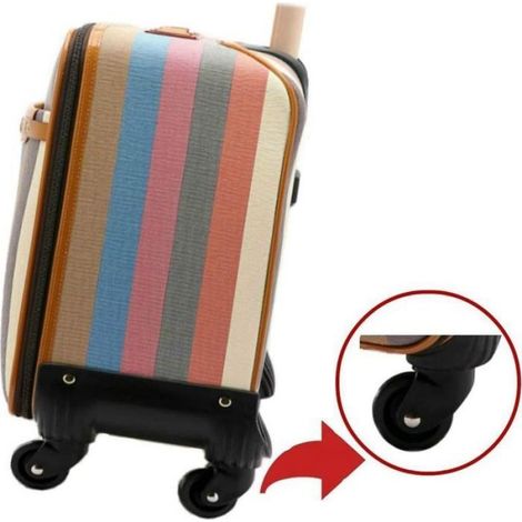 Roulettes Valise 2pcs 60x18mm Caoutchouc, Silencieuses Universelles Pour Bagages (1/5)