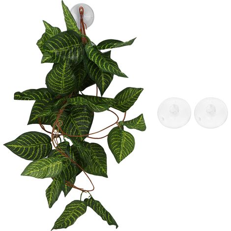 Plante de simulation de reptile, aménagement paysager décoratif, fausse vigne pour forêt tropicale, boîte NFF-84, feuille d'étoile verte (1/5)