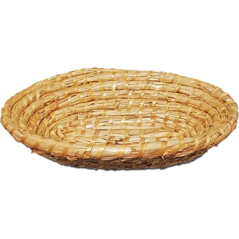 Tablettkorb für Brotaufgang, Obstaufgang, Stroh, oval, 25 x 18 cm (1/5)