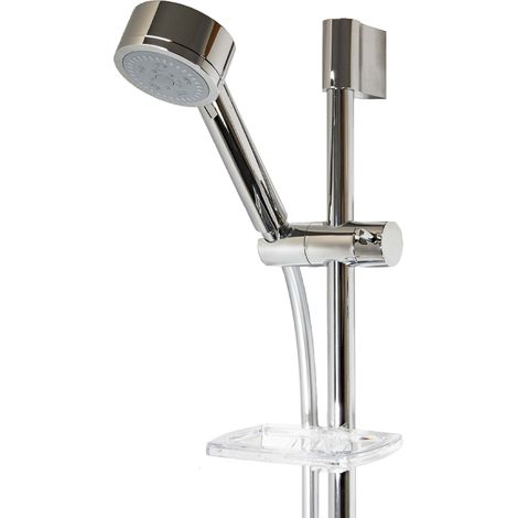 tecuro Brauseset Sunshine-80 - mit 5 Funktionen Handbrause, Brauseschlauch 160 cm, Wandstange 98 cm (1/5)