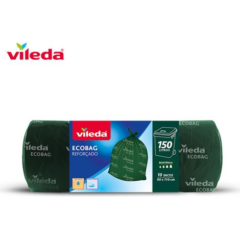 VILEDA 77622 BOLSA BASURA ECOBAG 150L REFORZADA 10 SACOS