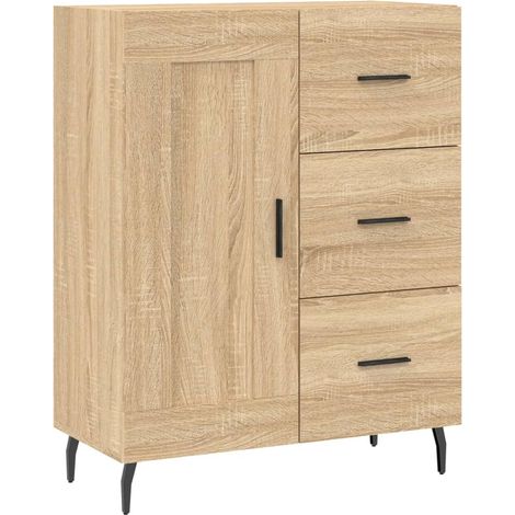 Sideboard/Anrichte/Buffet Sonoma-Eiche 69,5x34x90 cm Holzwerkstoff LXWW172008 (1/5)