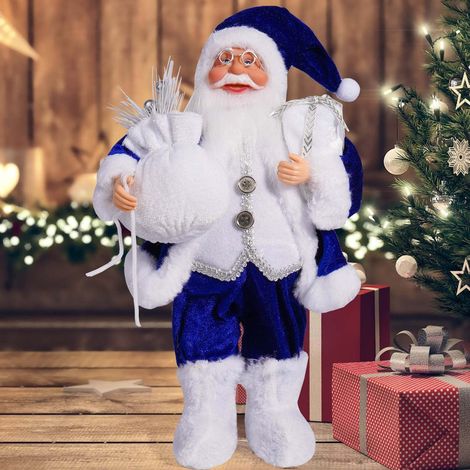 Poupée Père Noël - 32 cm - Décoration Fenêtre Intérieure - Polyesther - 1 Pièce (1/3)