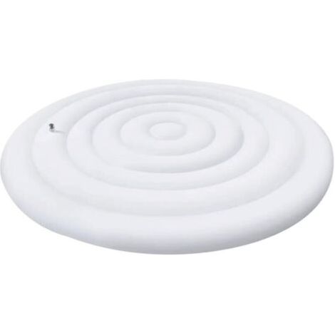 Couverture de Spa Gonflable, Couvercle De Bain à Remous Gonflable avec Valve de gonflage et de dégonflage Rapide et Facile, Coupe Vent, résistant à la Pluie, à la Neige (Rond 145cm)