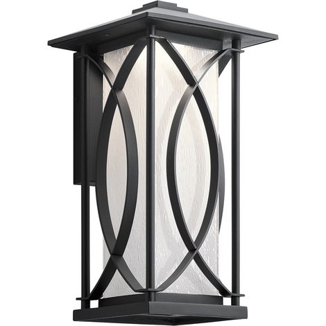Ashbern Kichler Outdoor 1 Licht Wandlaterne texturiert schwarz IP44 (1/5)