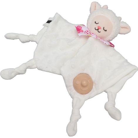 Kuscheltier-Schmusedecke für Babys ab 3 Monaten, weiche Decke mit Schnuller, inklusive Schnuller (1/5)