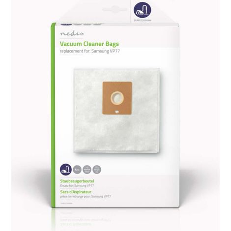 Nedis DUBG220SAM4 Sacco Aspirapolvere Bianco Compatibile con Samsung VP77 (1/4)