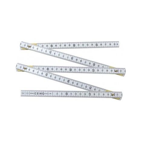 JOUANEL - Mesure pliante en Dural, graduation ineffaçable 1 M, finition métal - Réf: MA1 - 1 m