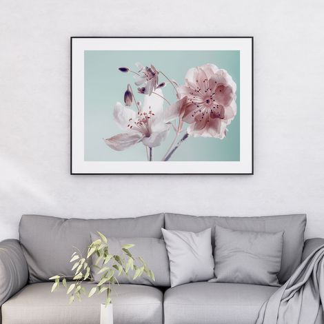 Affiche / Poster - Fleurs - 60x80 cm - Bordure Noire et Blanche (1/5)