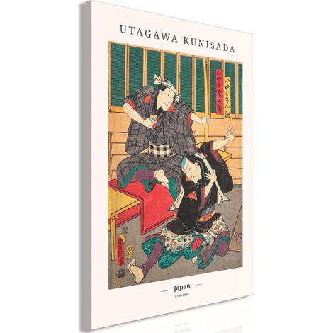 Peinture - Estampe japonaise sur bois (1 partie) verticale (1/3)