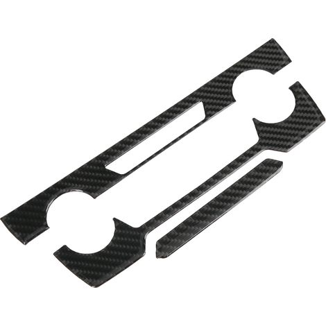 Mittelkonsolenverkleidung aus Kohlefaser für Honda CRV 2016-2019, CD-Panel-Abdeckung, selbstklebende Dekorelemente, Innenraumschutz, 1-teiliges Set, schwarze Ausführung. (1/5)