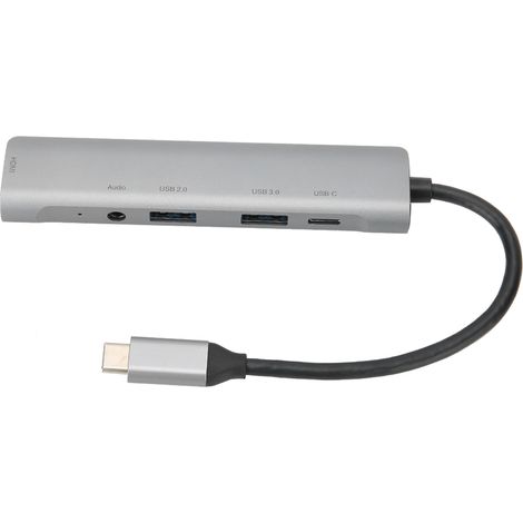 Hub USB-C vers HDMI 3.0 5 en 1 avec convertisseur audio 4K HD pour Dell/HP (1/5)