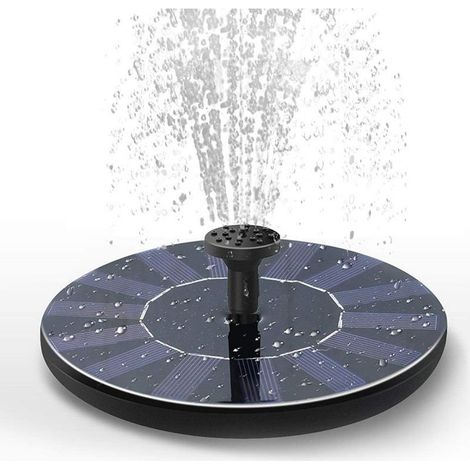 Mini fontaine solaire, kit de panneau solaire autonome pour jardin, piscine et extérieur (1/5)