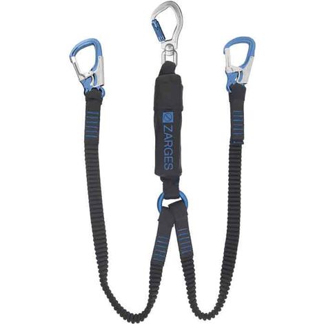 Zarges Fall Protection doppeltes Verbindungsmittel Axic-Y Snap hook Twist-lock