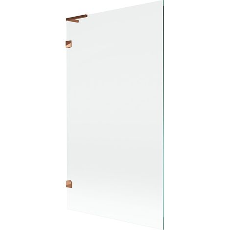 Mexen Lunar L pannello per vasca da bagno a un'anta 100 x 150 cm, trasparente, oro rosa - 897L-100-000-60-00 (1/5)
