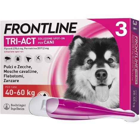 ANTIPARASSITARIO 'FRONTLINE TRI-ACT' cani 40/60 kg - 3 pipette ml 6
