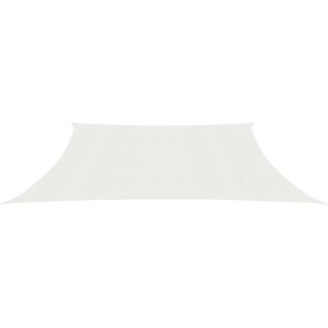Voile d'ombrage, Protection Solaire, pour Jardin Terrasse Extérieur, 160 g/m² Blanc 4/5x3 m PEHD OIB7570E (1/5)