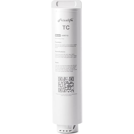 Cartouche post-filtre de rechange pour système d'osmose inverse PX600 (3ème étape) (1/3)