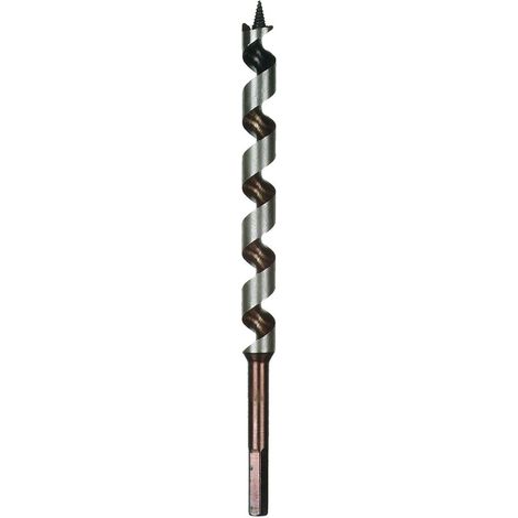 Punta per legno con vite coclea 24,0 x 235 mm.