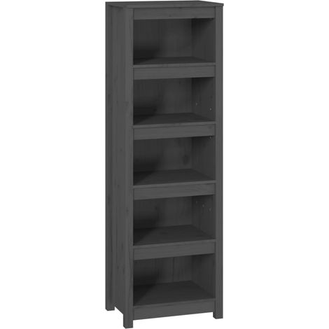 Maison Exclusive - Libreria Grigia 50x35x154 cm in Legno Massello di Pino