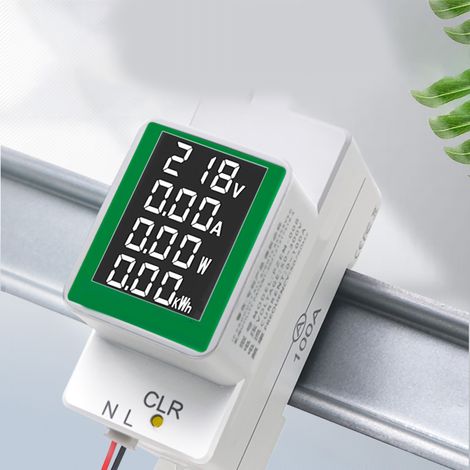 Digitales Multimeter für Wechselstrom 50–300 V, 100 A, Multifunktions-Digitalvoltmeter/Amperemeter, Spannungs- und Stromprüfer, elektrische Messanzeige (1/5)