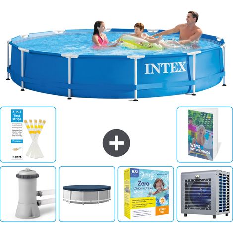 Intex Piscine Tubulaire Ronde - 366x76 cm - 7-pièces S258 (1/5)